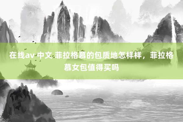 在线av 中文 菲拉格慕的包质地怎样样，菲拉格慕女包值得买吗