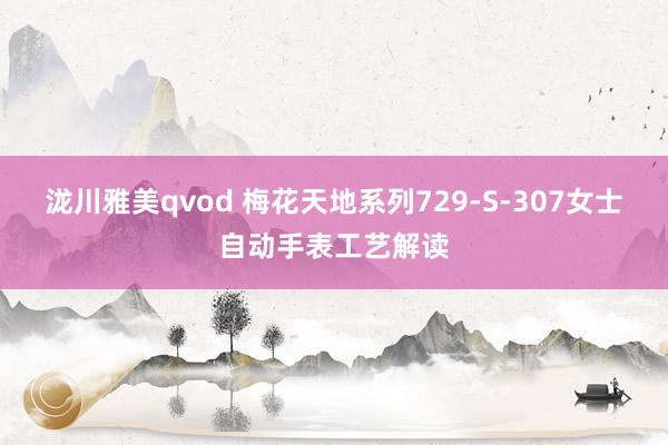 泷川雅美qvod 梅花天地系列729-S-307女士自动手表工艺解读