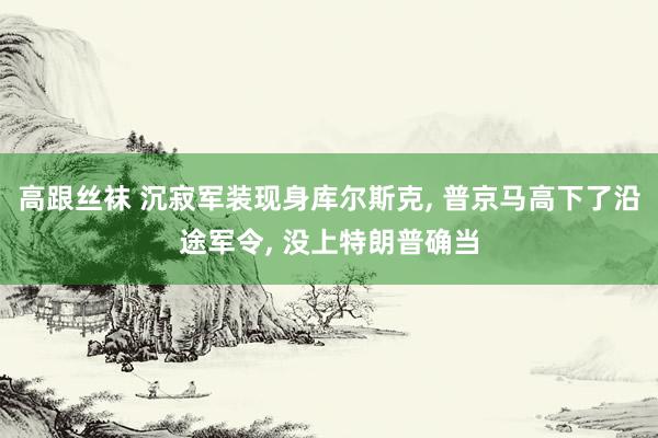 高跟丝袜 沉寂军装现身库尔斯克， 普京马高下了沿途军令， 没上特朗普确当